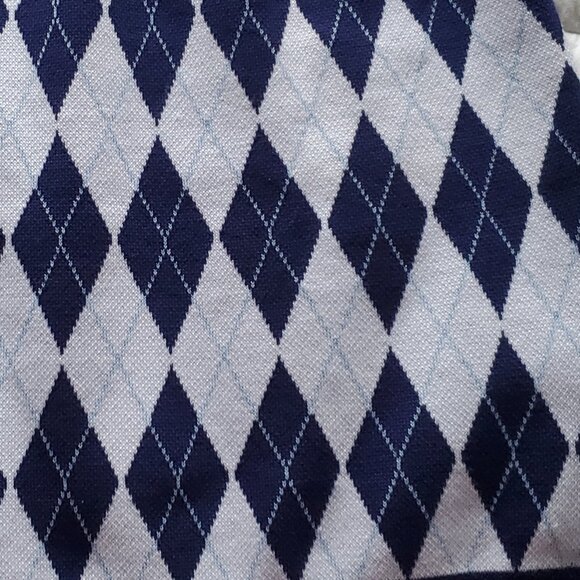 Women’s Daisy Street Size S Argyle Blue & White Knit Skirt - Picture 2 of 7